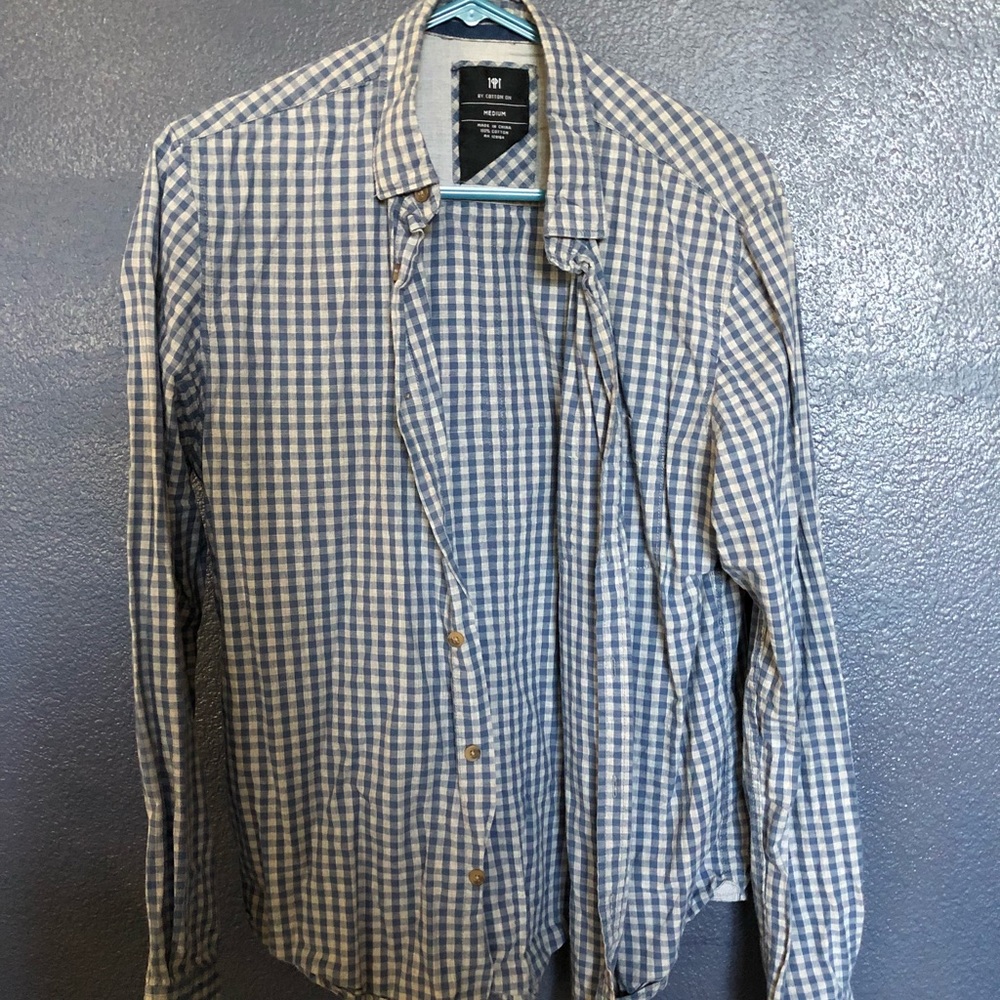 Men’s Cotton On blue/white shirt